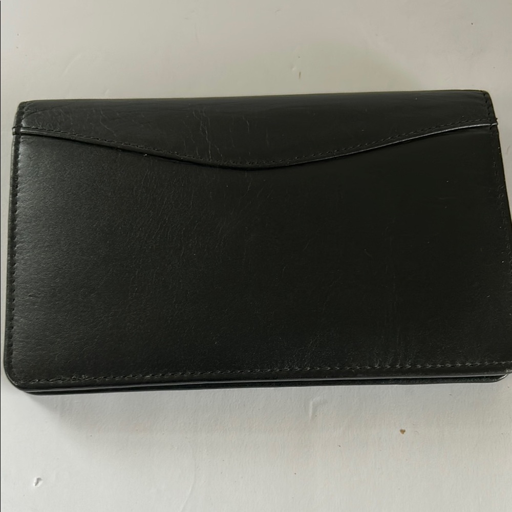 Elegant Black Leather Clutch